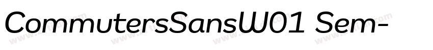 CommutersSansW01 Sem字体转换